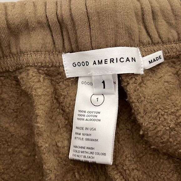 NWT Good American Raw Edge Hem Sweat Short Size S - Picture 6 of 8